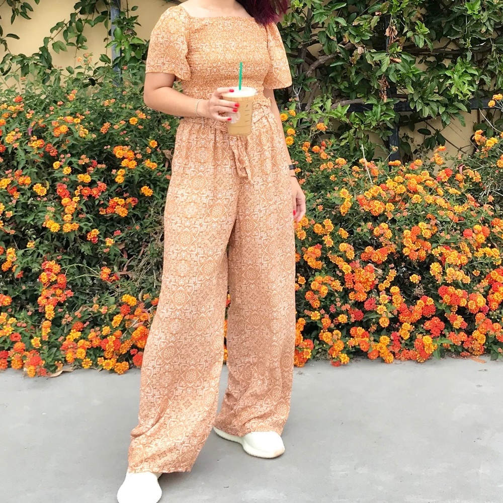 matchy off shoulder top and bottoms